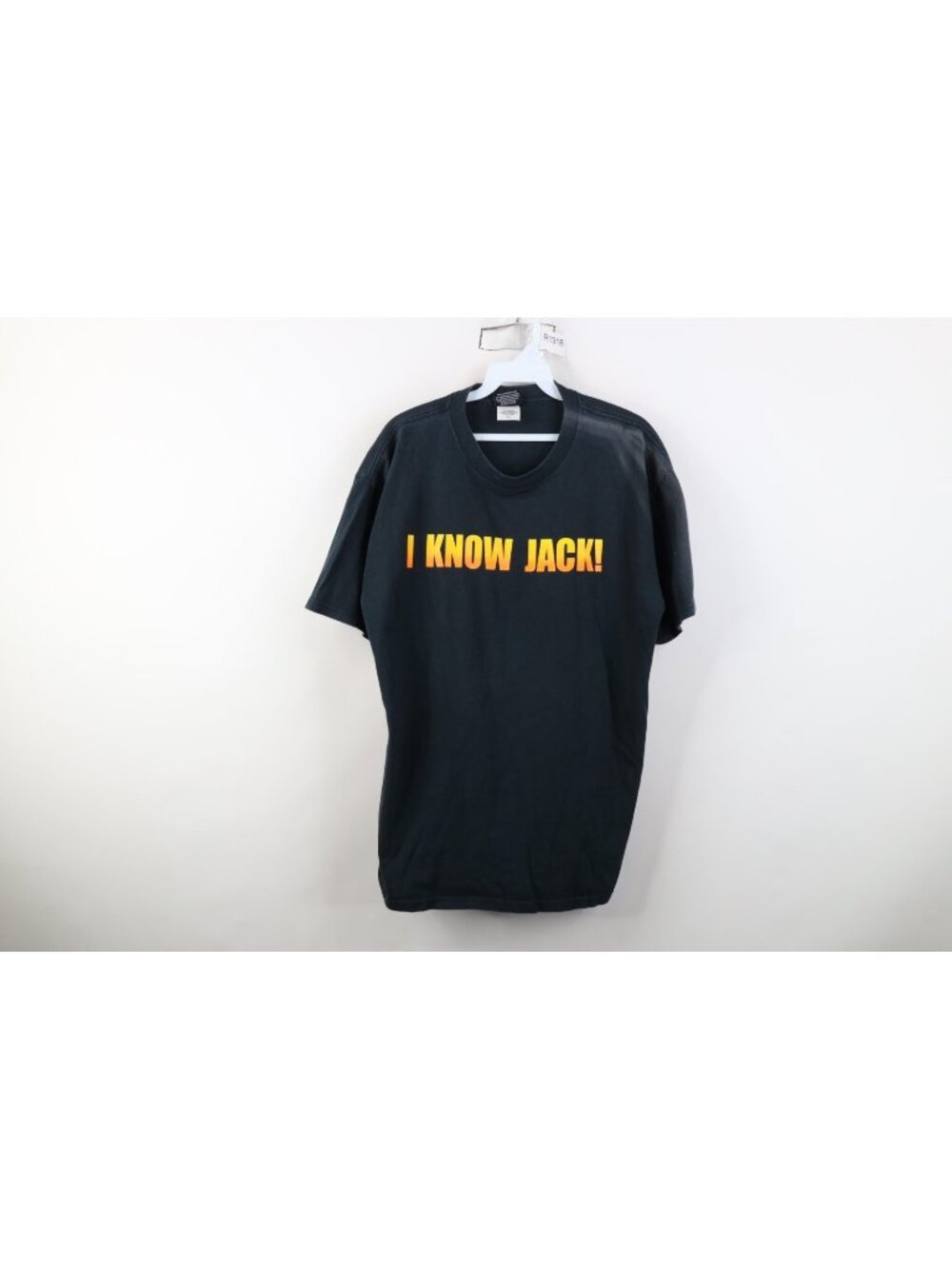 Vintage Y2K 2004 Mens Large Sun Faded I Know Jack Daniels Whisky Bottle T-Shirt